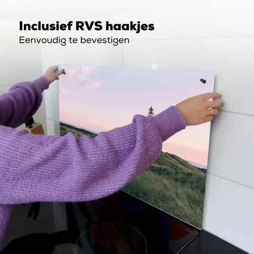 Vuurtoren - Duinlandschap - Zee Inductie beschemer met haakjes klein -ky-ophangen-nl