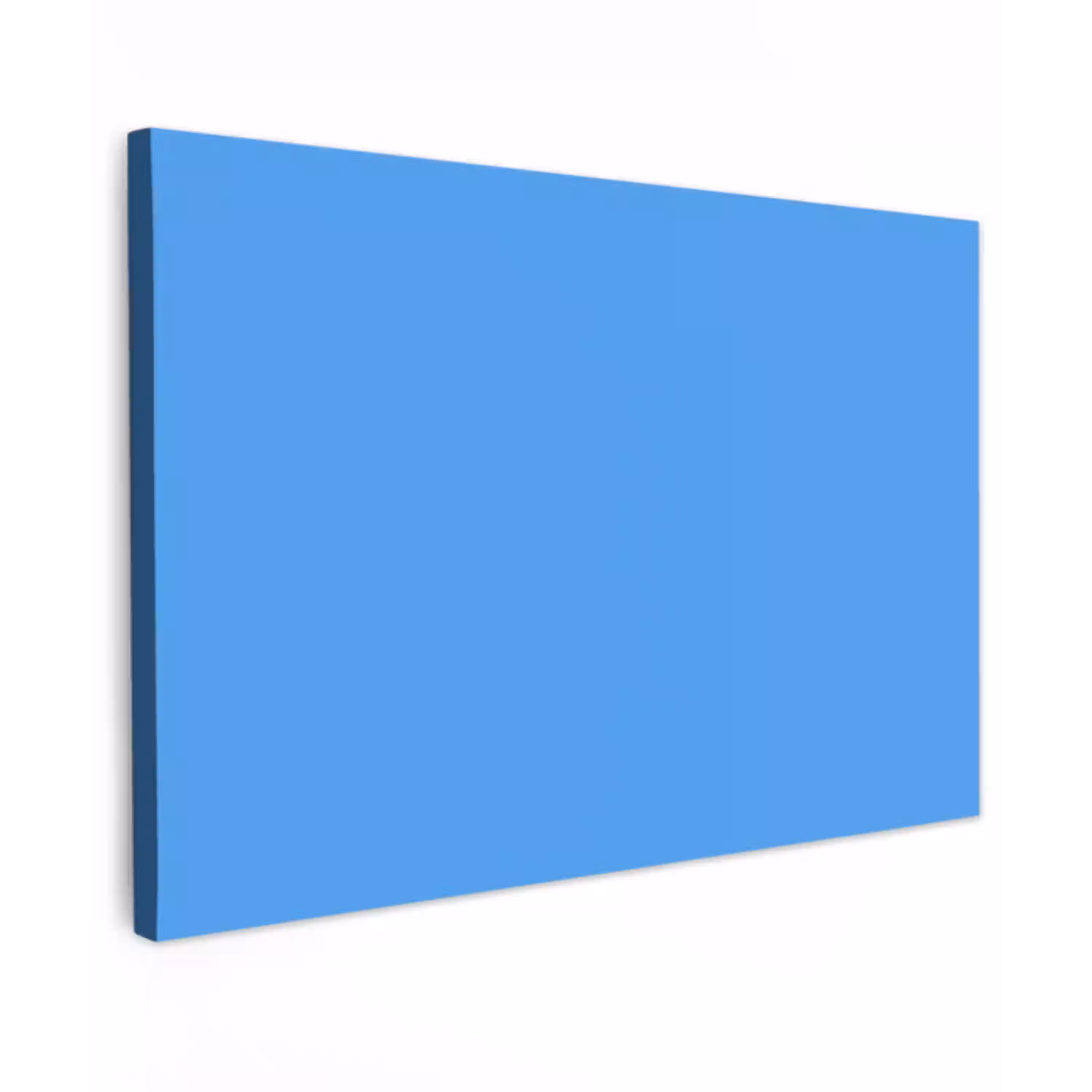 Bright - Azure - Blauw Tuinposter op houten frame 2 cm dik klein 845 -3d