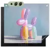 Dier - Ballon - Pasteltinten - Glanzend Inductie beschemer met haakjes middel -3d