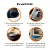 Zeilboot - Water - Abstract - Schaduw Inductie beschermer vinyl 3mm klein -zzzzzzz-td-werking