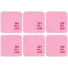 Yes you can do it - Rood - Roze onderzetter kurk middel -zkaufland3dotto