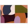 Vormen - Abstract - Kleuren - Vierkant poster papier klein -3d