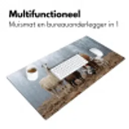 Boerderijdieren - Groep - Mist - Natuur - Rustiek Muismat XXL klein -sfeer4
