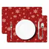 Illustratie - Sneeuwvlokken - Rood Placemat vinyl groot 368 -zzsfeer2_Kitchenyeah-website