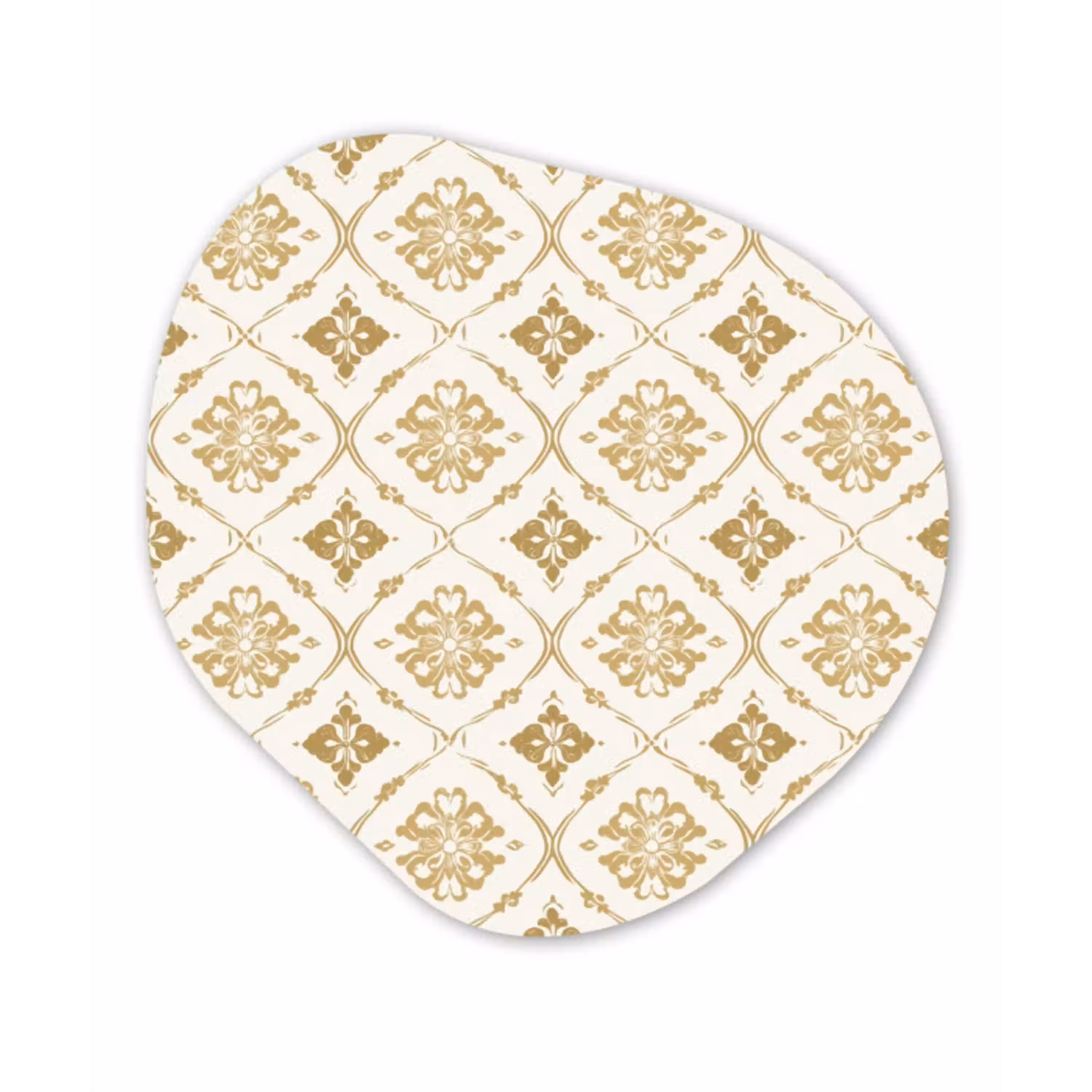 Ornament - Klassiek - Goud Wandcirkel Organisch Forex 3mm klein 629 -3d