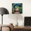 Doorkijk - Bloemen - Hortensia - Pad aluminium wit klein -sfeer5