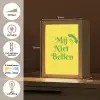 Mij niet bellen - Telefoon - Geel Light Box met kabel (Tafellamp) klein -USP_NL