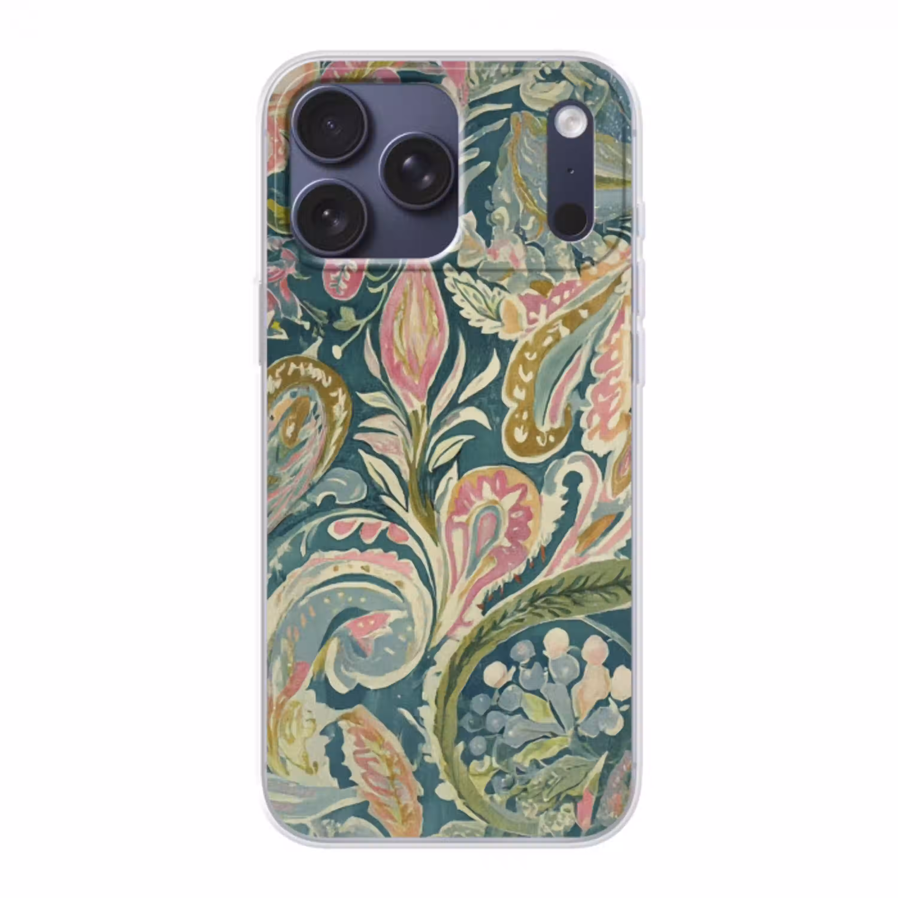 Patroon - Kleurrijk - Sierlijk - Groen Telefoonhoesje iPhone 17 Pro Max klein -3d