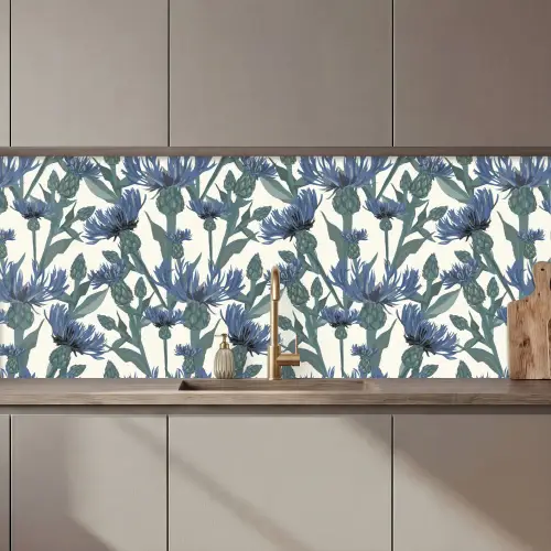 Patronen - Korenbloem - Natuur - Plant keuken achterwand 2 middel 871 zz_3dshopping