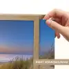 Duin - Zonsondergang - Horizon - Strand - Gras Light Box met batterij (Wandlamp) middel -USP_websiteprintNL