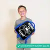 Qoute met controller in zwart wit Kinderrugzak - Blauw middel -sfeer1_NL