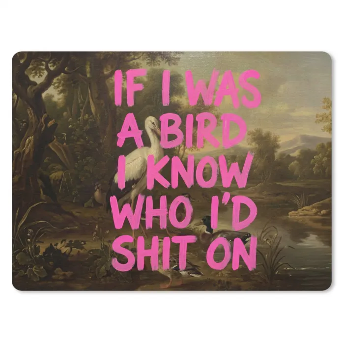Klassiek - Humor - Roze muismat rubber klein -3d