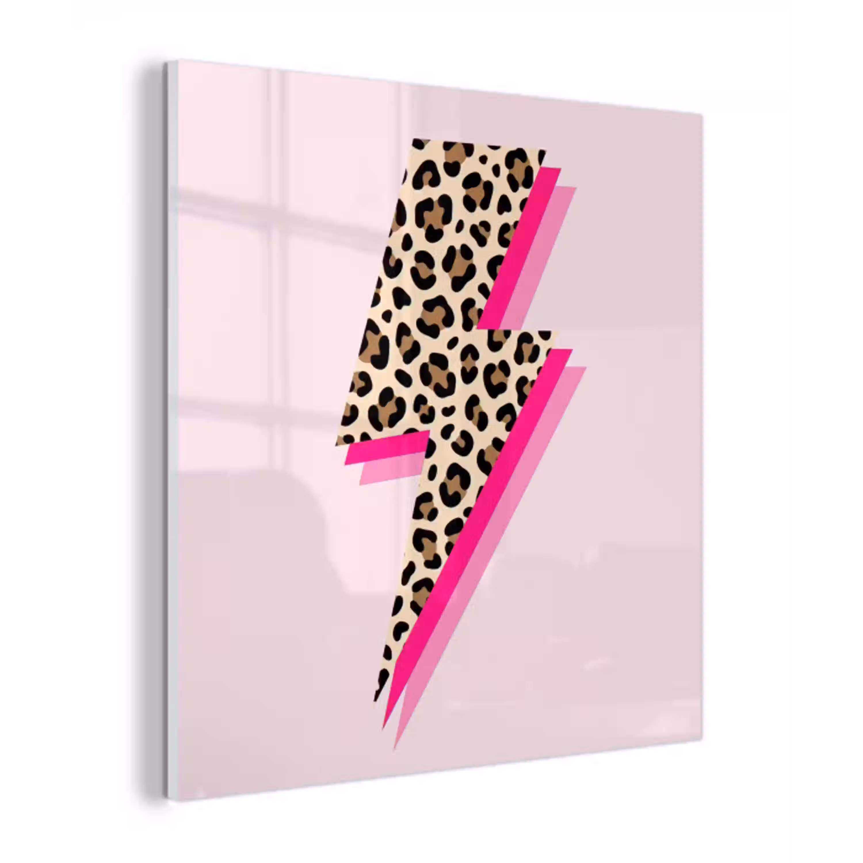 Stippen - Roze - Bliksem plexiglas 5mm klein -z3d