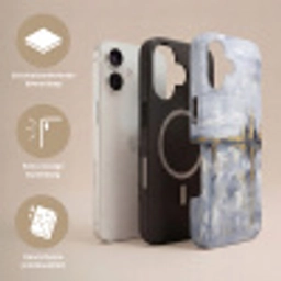 Abstract - Structuur - Goud - Grijs - Modern Toughcase MagSafe Apple iPhone 17 klein -USP_Lagen_NL
