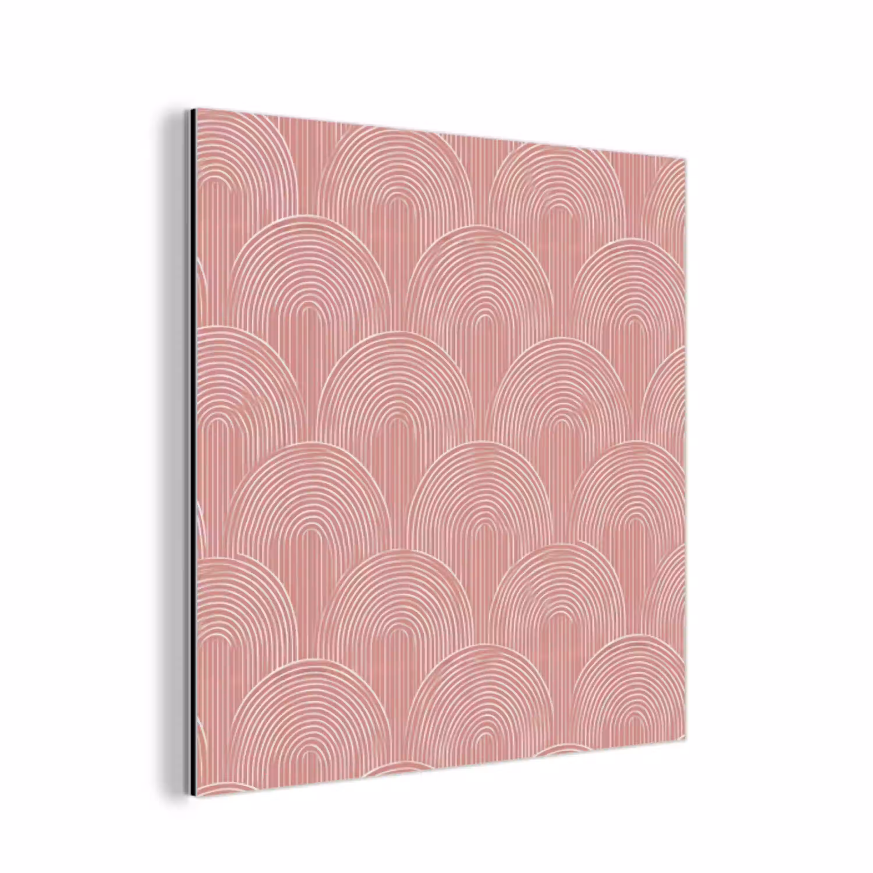 Oudroze - Bogen - Deco - Lijnen aluminium wit klein 46 -3d