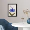Korenbloem - Valentijn - Bloem - Blauw fotolijst zwart zonder passe partout klein -sfeer4