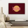love your damn self - Cirkel - Glitter - Rood canvas 2cm klein -sfeer6