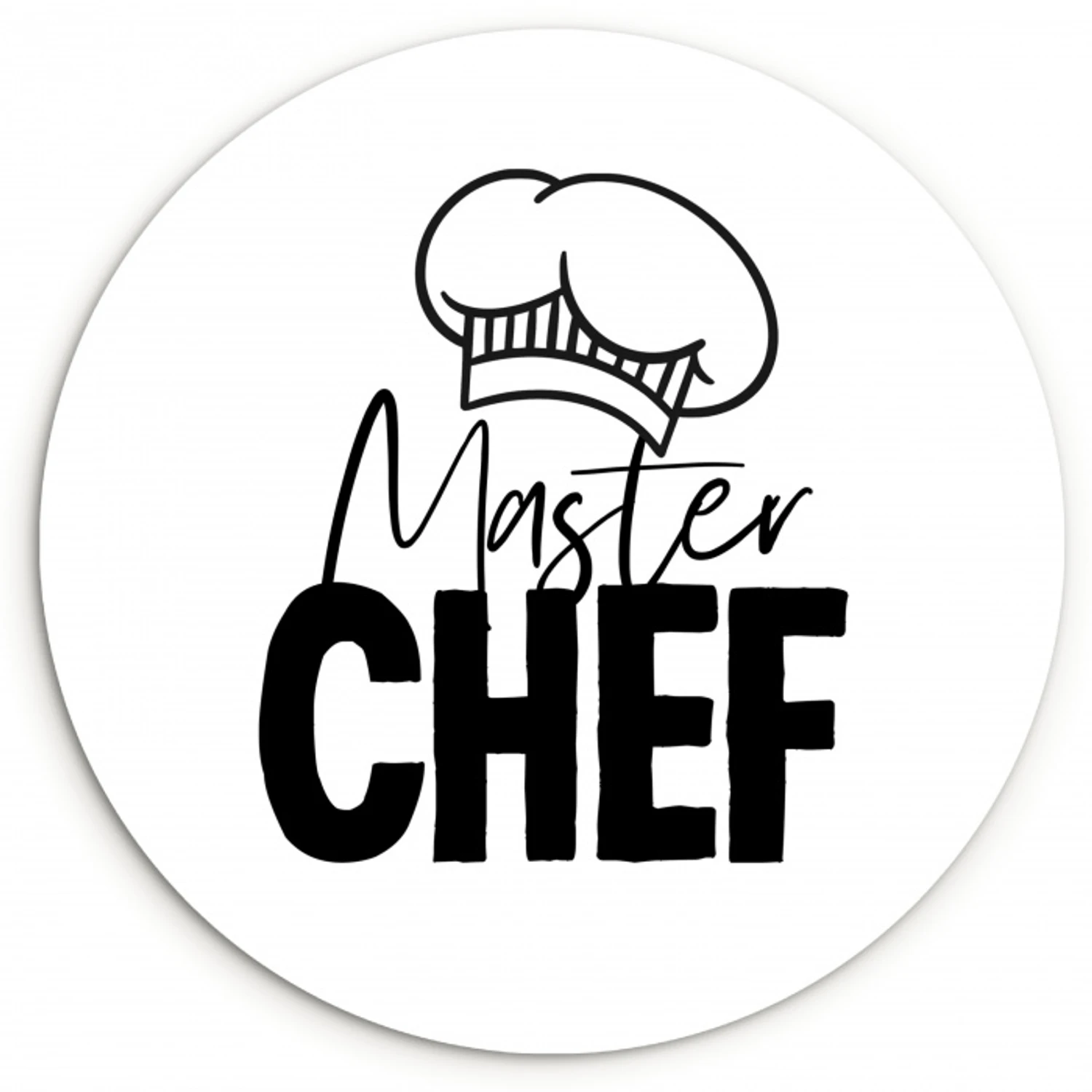 Culinaire Inspiratie KitchenYeah - Keuken - Wandcirkel Forex klein -3d