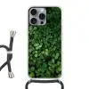 Groen - Bladeren - Kartel - Zonlicht Hoesje iPhone 16 Pro Max met koord klein -3d
