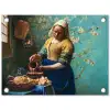 Melkmeisje - Amandelbloesem - Van Gogh - Vermeer - Schilderij - Oude meesters tuinposter los doek klein -3d