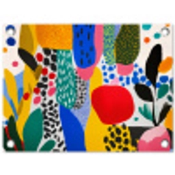 Stippen - Vormen - Modern - Kleuren tuinposter los doek klein -3d