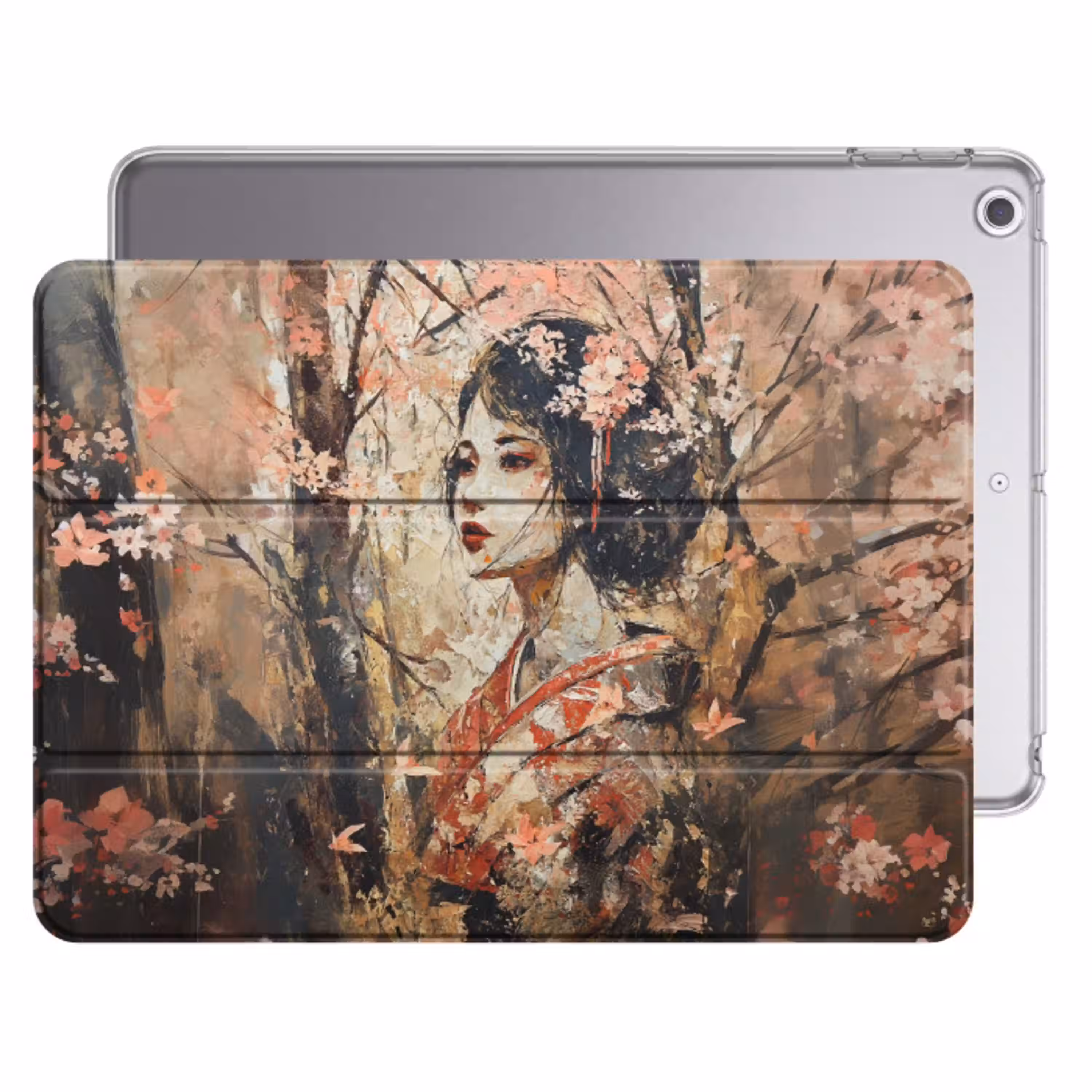 Kimono - Vrouw - kersenbomen Apple iPad 2017 middel -threedimensional_3d_global