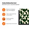 Groen - Organische vlakken - Crème Inductie beschermer vinyl 3mm klein 276 -zzzzzzz-td-ups