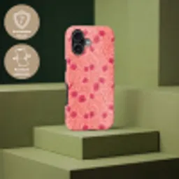 Weidebloemen - Romantisch - Roze Toughcase MagSafe Apple iPhone 17 klein 1017 -USP_PrintM_DE