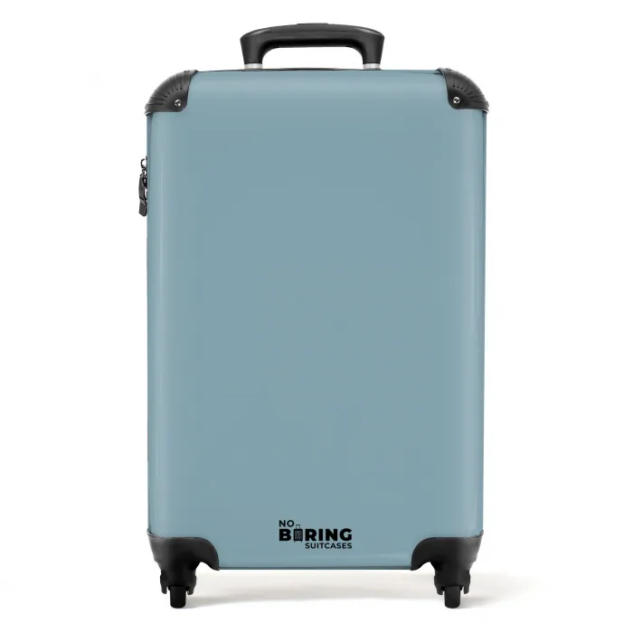 Zachte zeeblauwe tint NBS - Handbagage koffer - Kinderen Unisex middel -productfoto_recht
