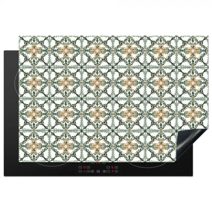 Floraal - Verweerd - Keurrijk Inductie beschermer vinyl 3mm klein 276 -3d