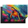 Koraal - Schildpad - Abstract - Water Inductie beschermer vinyl 3mm klein -3d