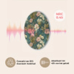 Wilde bloemen - Botanisch - Patroon - Roze - Romantisch Akoestische PET Vilt - Rond klein 838 -USP_NL
