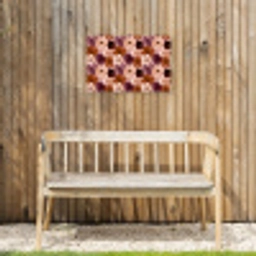 Bloemen - Abstract - Aardetinten Tuinposter op houten frame 2 cm dik klein 845 -sfeer4