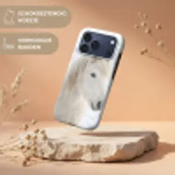 Paard - Kop - Winter - Dieren - Wit Toughcase MagSafe Apple iPhone 17 Pro Max klein -USP_RandenV_NL