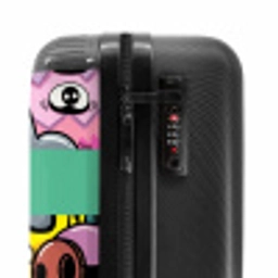 Kleurrijke Monsterparade NBS - Handbagage koffer - Kinderen Unisex middel -slot