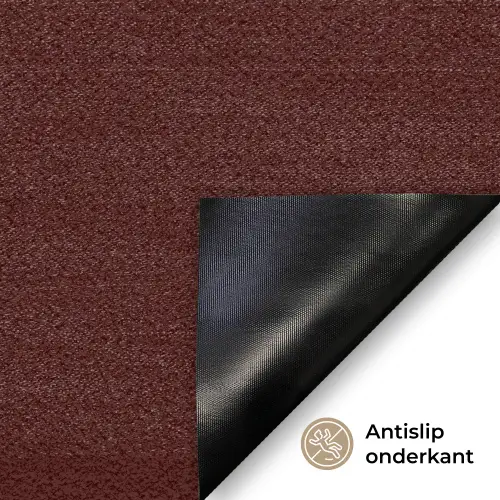 She plans she glows she achieves - Rood - Cursief Deurmat klein -antislip_NL