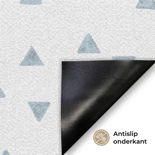 Blauw - Driehoek - Patroon Deurmat klein 898 -antislip_NL