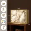 Abstract - Beige - Bloemen - Natuur Light Box met batterij (Wandlamp) middel -USP_websiteoverzichtNL