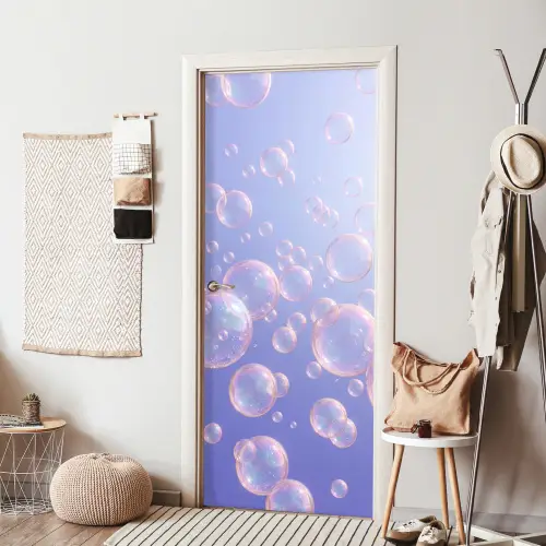 Pastel - Bubbels - Dromerig deurposter klein -sfeer6