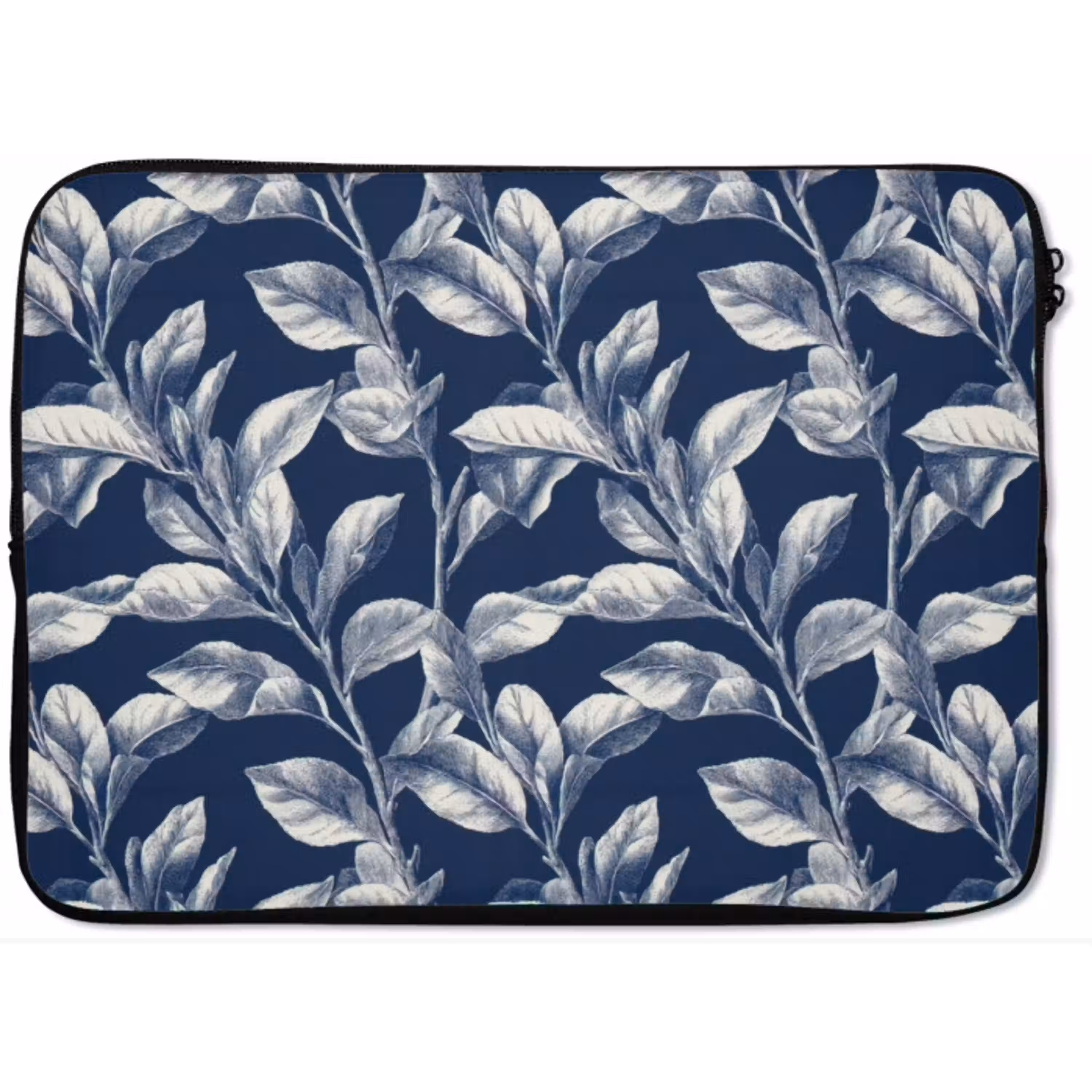 Botanisch - Patroon - Blauw laptophoes neopreen klein 279 -zkaufland3dotto