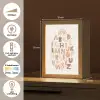Alfabet - Sterren - Regenboog - Pastel kleuren - Educatief Light Box met kabel klein -USP_NL