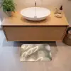 Hazestaartgras - Wit - Zonlicht Badmat klein -sfeer1