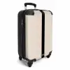 Minimal - Beige met zwarte streep NBS - Handbagage koffer - Unisex middel -productfoto_3d