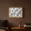 Abstract - Diamant - Luxe - Modern - Zilver Light Box met batterij (Wandlamp) middel -sfeer4