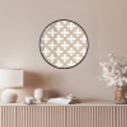 Patroon - Symmetrisch - Beige Fotolijst rond zonder passe partout klein 856 -sfeer3
