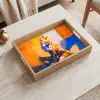 Vos - Oranje - Vormen - Abstract Dienblad Rechthoek middel -sfeer1