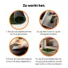 Sierlijk - Bloemen - Groen Inductie beschermer vinyl 3mm klein 276 -zzzzzzz-td-werking