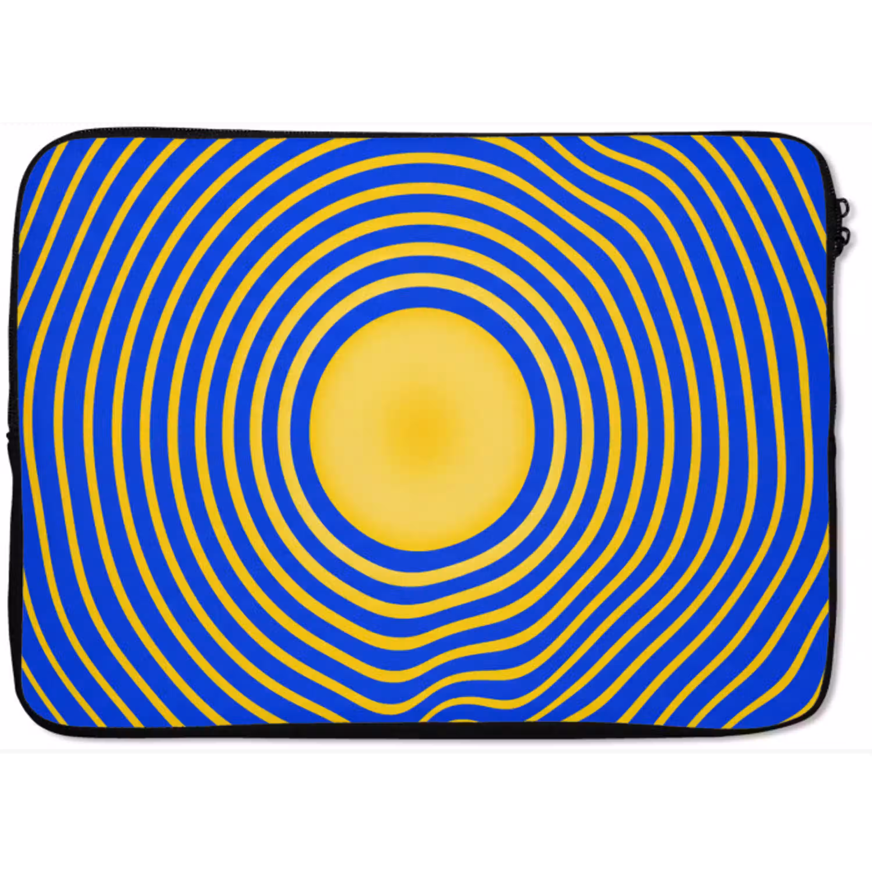 Abstract patroon - Blauw laptophoes neopreen klein -zkaufland3dotto