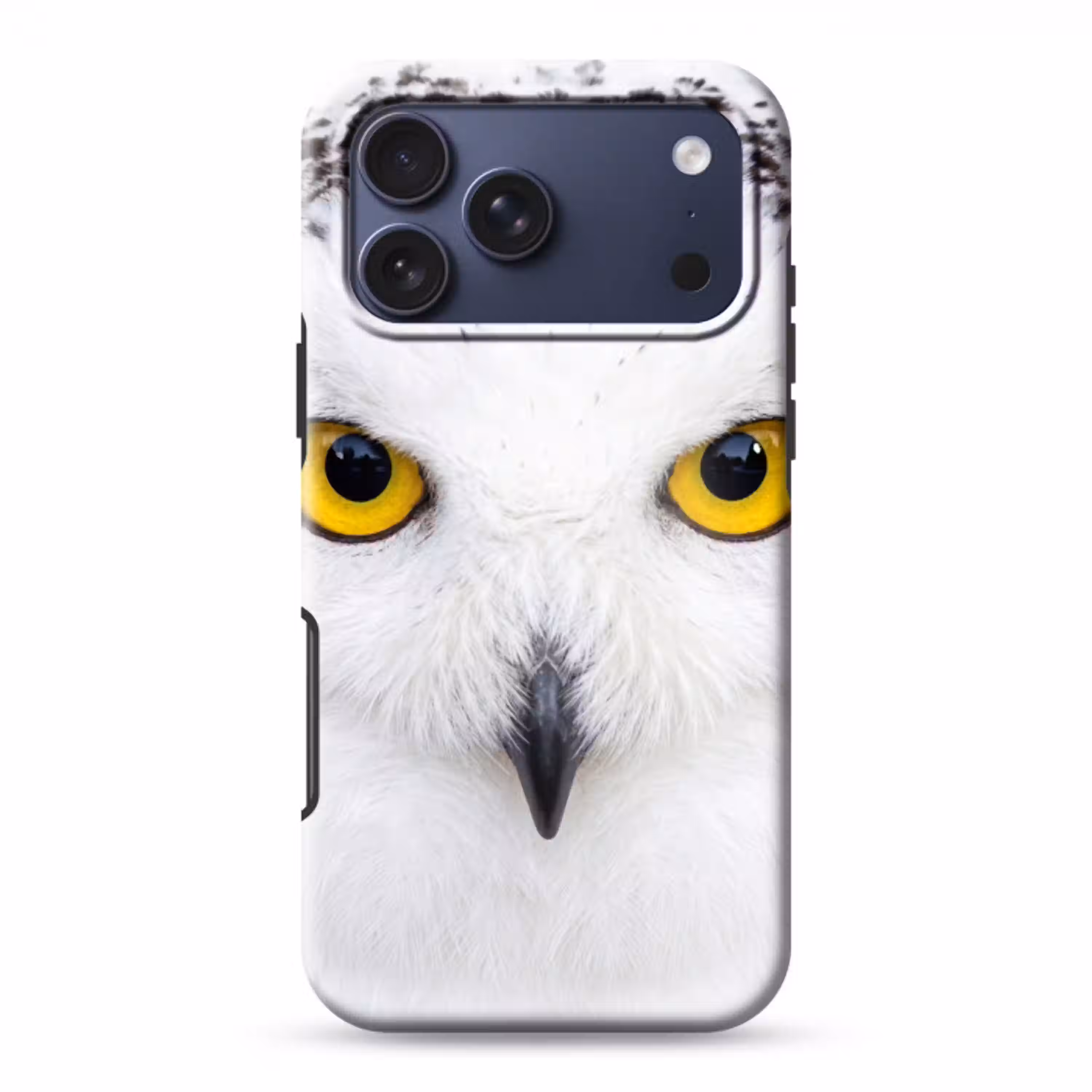 Sneeuwuil - Portret - Geel Toughcase MagSafe Apple iPhone 17 Pro Max klein -3d