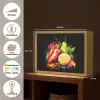 Paprika - Peer - Citroen - Graffiti - Verf - Abstract Light Box met batterij (Wandlamp) middel -USP_websiteoverzichtNL